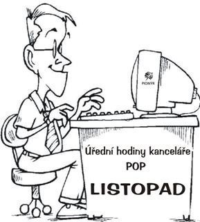Úřední hodiny kanceláře POP v&nbsp;LISTOPADU