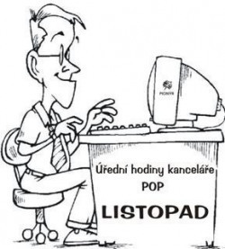 Úřední hodiny kanceláře POP v&nbsp;LISTOPADU
